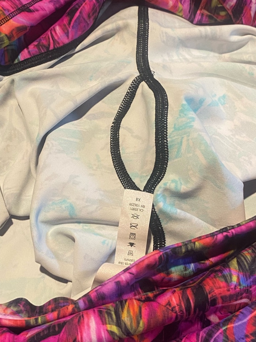 Lululemon Fast and Free High Rise Tight Leggings Hyper Flow Pink Multi Size 14 - Picture 10 of 14